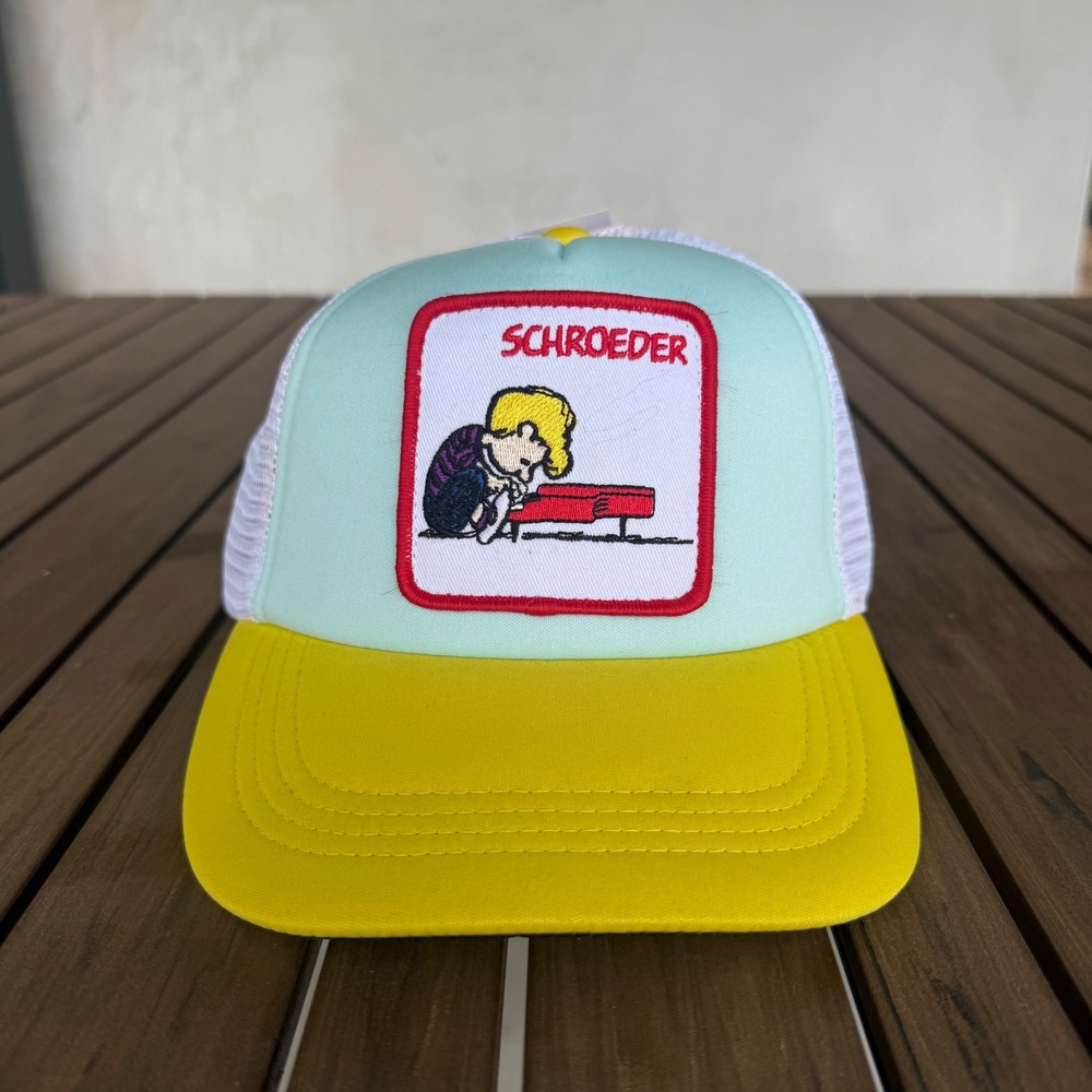 Peter Grimm Peanuts Schroeder Trucker Hat Blue Yellow Snapback PGC2015-BLU-A NWT